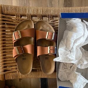 New Birkenstock Papillio Birkenstock Women's Arizona Suede Platform Sandel